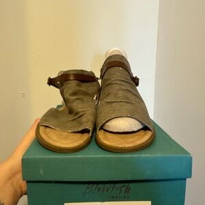 Blowfish Brown and Gray Sandals